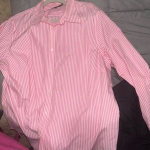 2xl pink collar shirt